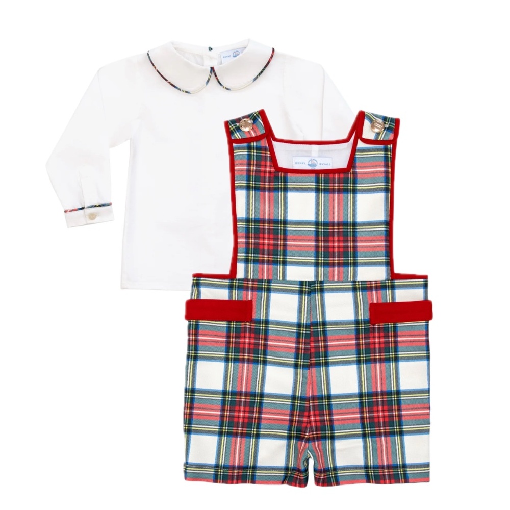 Henry Duvall James Henry Jon Jon and Peter Pan Shirt in Townsend Tartan, NWOT